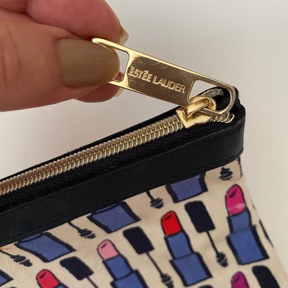 Estee Lauder canvas cosmetic bag, lipsticks Print - Picture 4 of 10